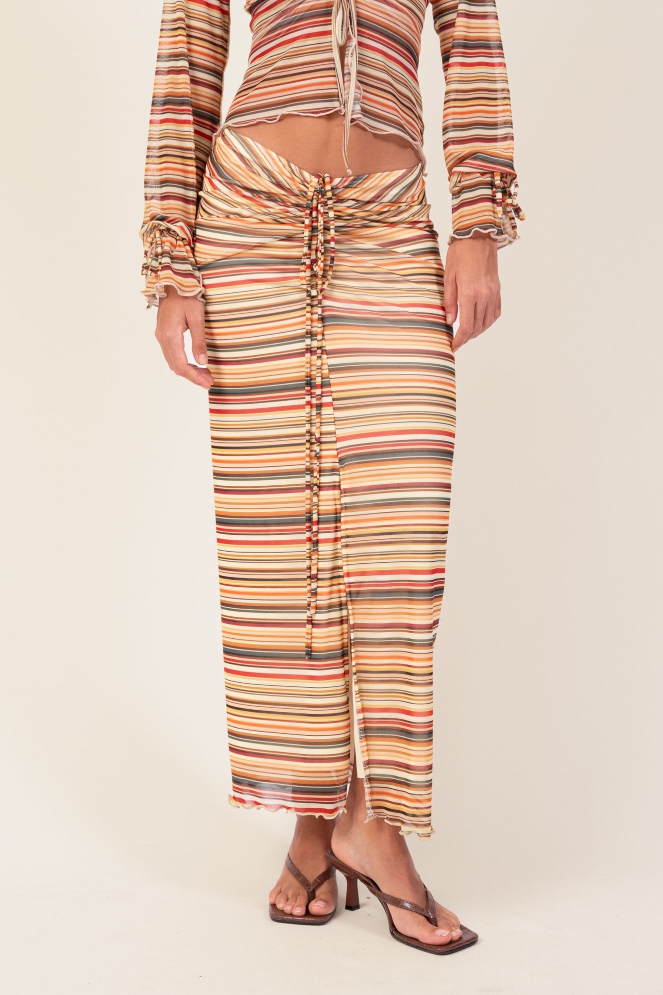 Stripes Tulle Skirt