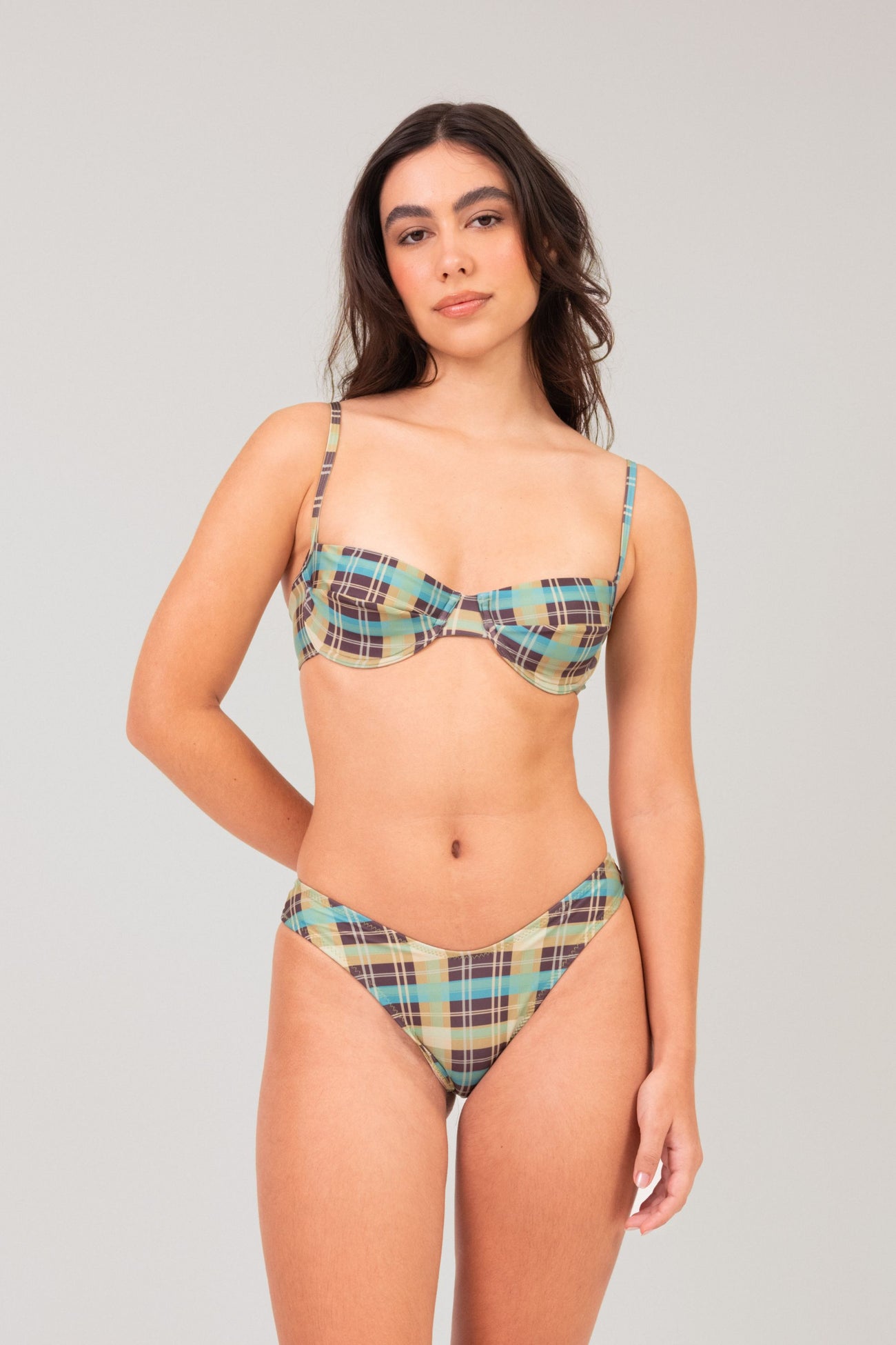 Jami Check Bikini Set