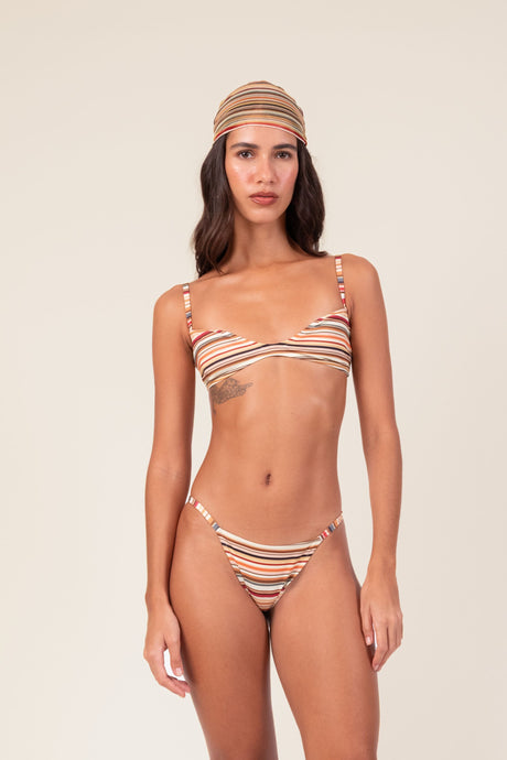 Stripes Wavy Bikini Set
