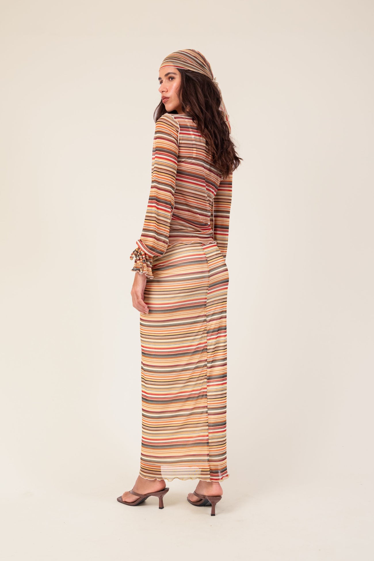 Stripes Tulle Skirt