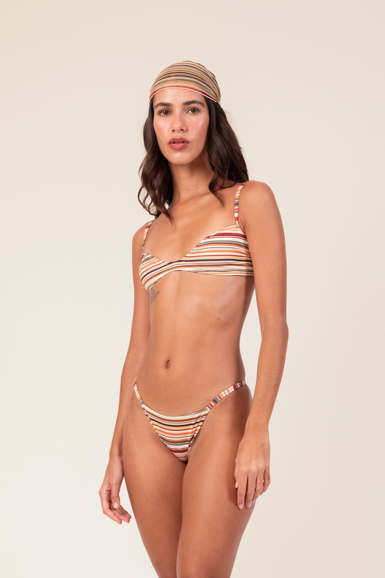 Stripes Wavy Bikini Set