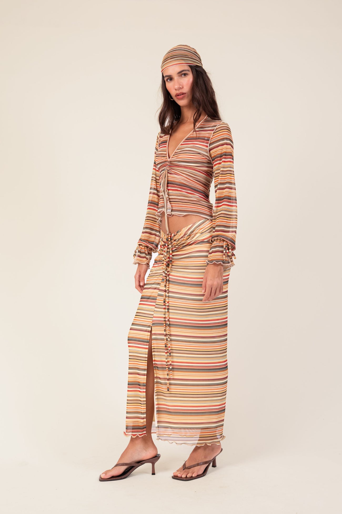 Stripes Tulle Skirt