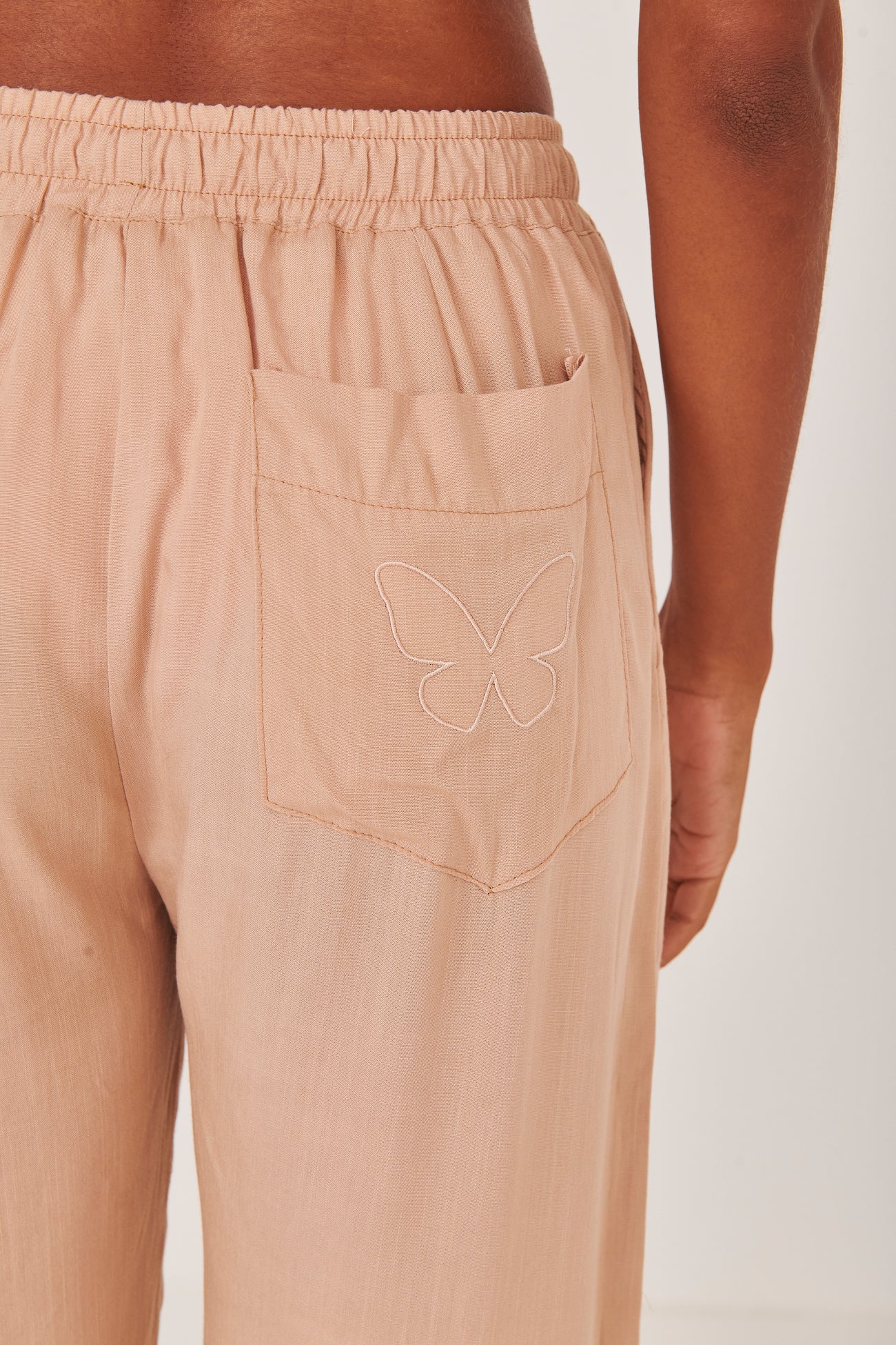 Brown Butterflies Pants