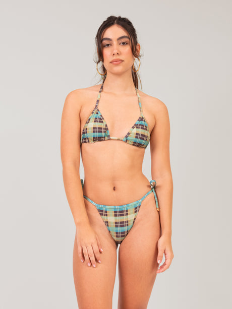 Check String Bikini Set